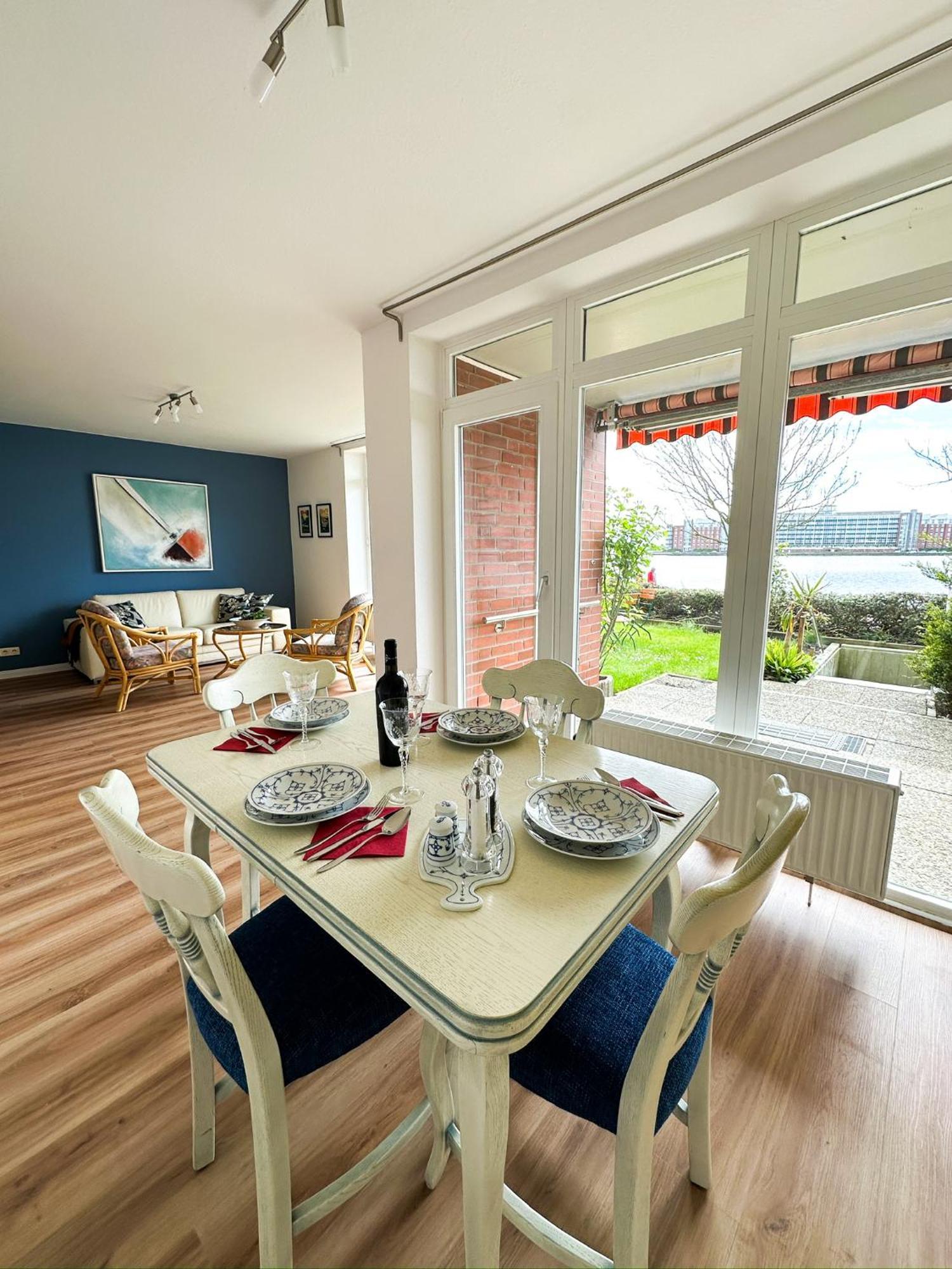 Ferienwohnung Havenblick 빌헬름스하펜 외부 사진